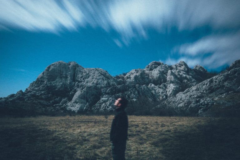 Man standing alone